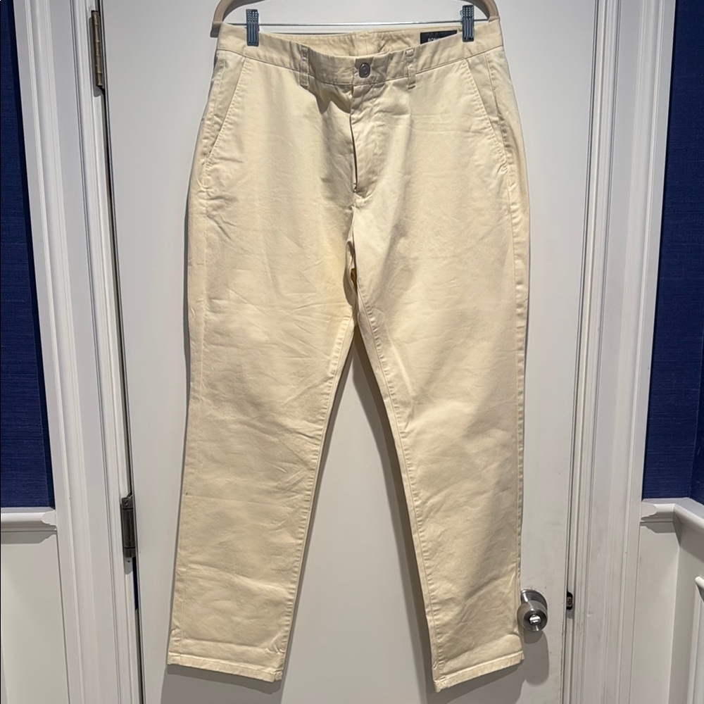 Bonobos pale yellow Bottoms with Paisley Interior